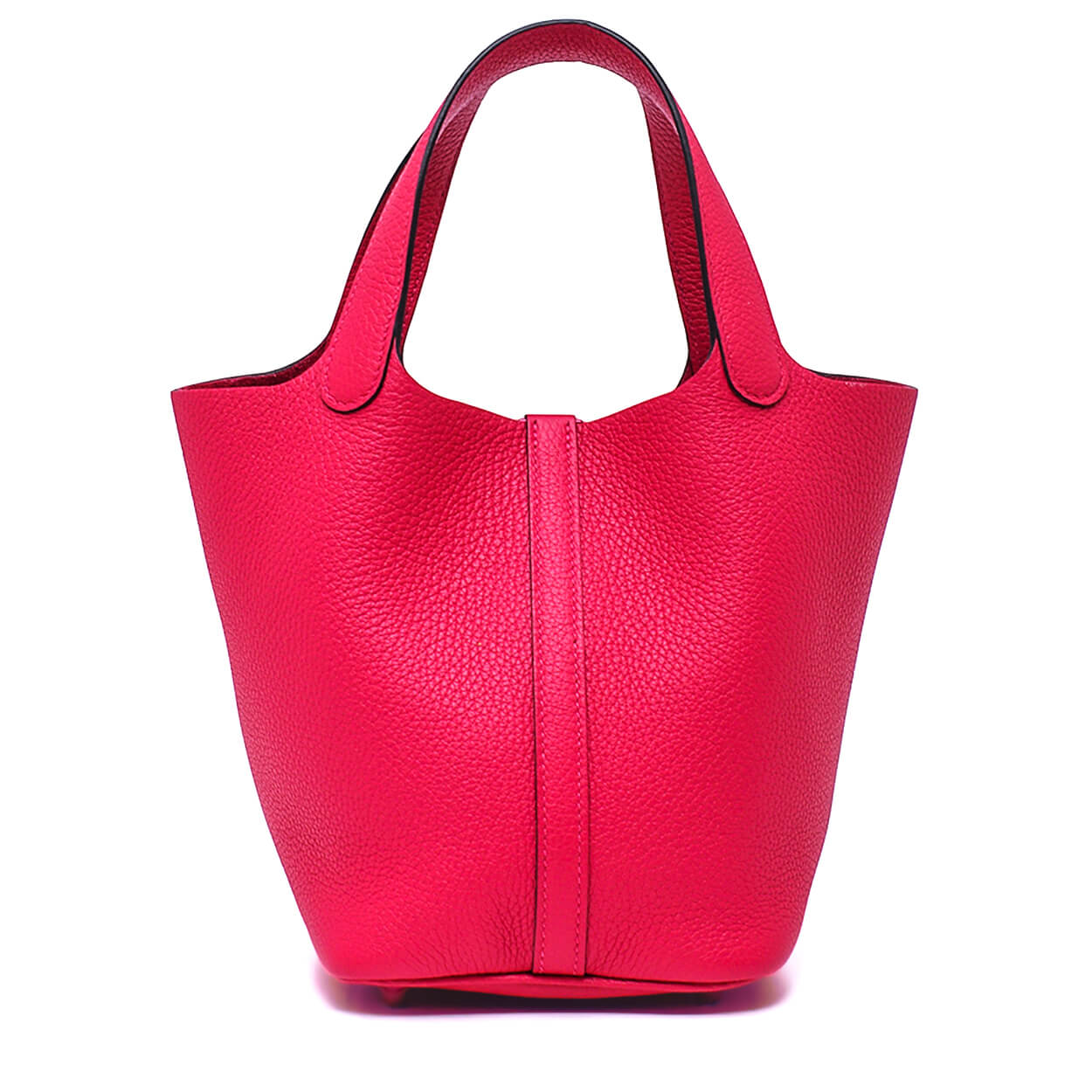 Hermès -  Rose Mexico Clemence Leather SO PINK Hardware Picotin 18